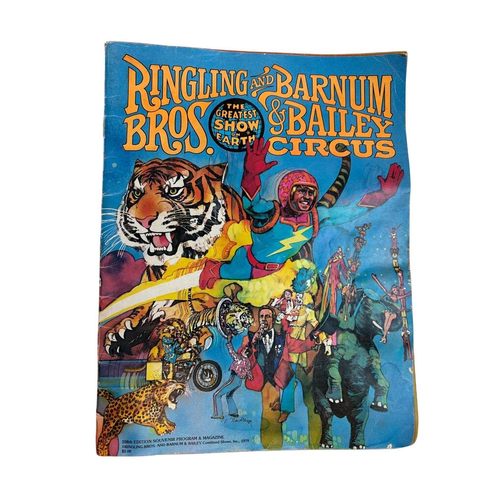 1979 Ringling Bros Barnum & Bailey Circus Souvenir Program Vintage Magazine